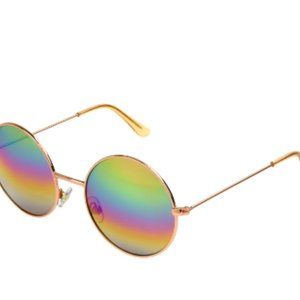 Sunsentials By Foster Grant Women's Round Gold Sunglass